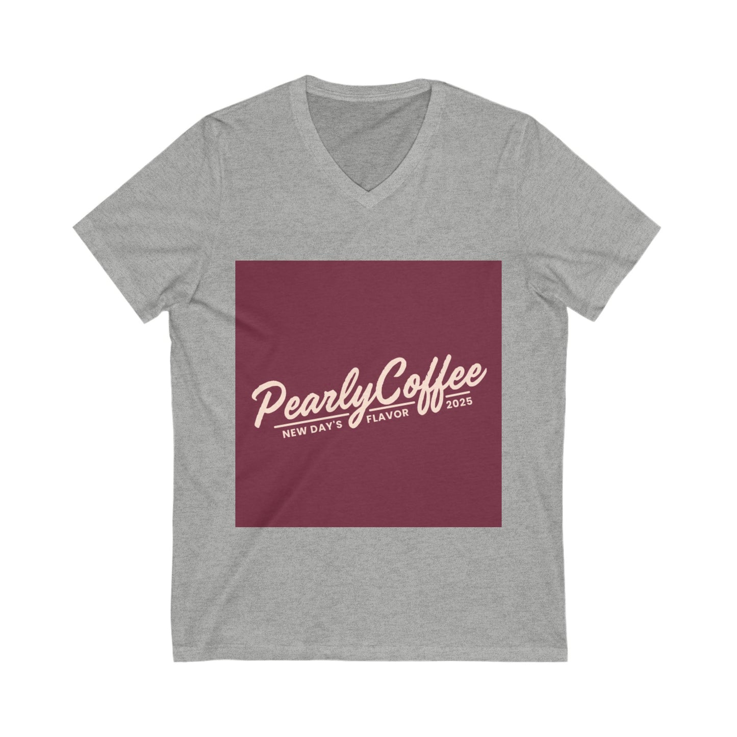 Unisex Jersey Short Sleeve V-Neck Tee