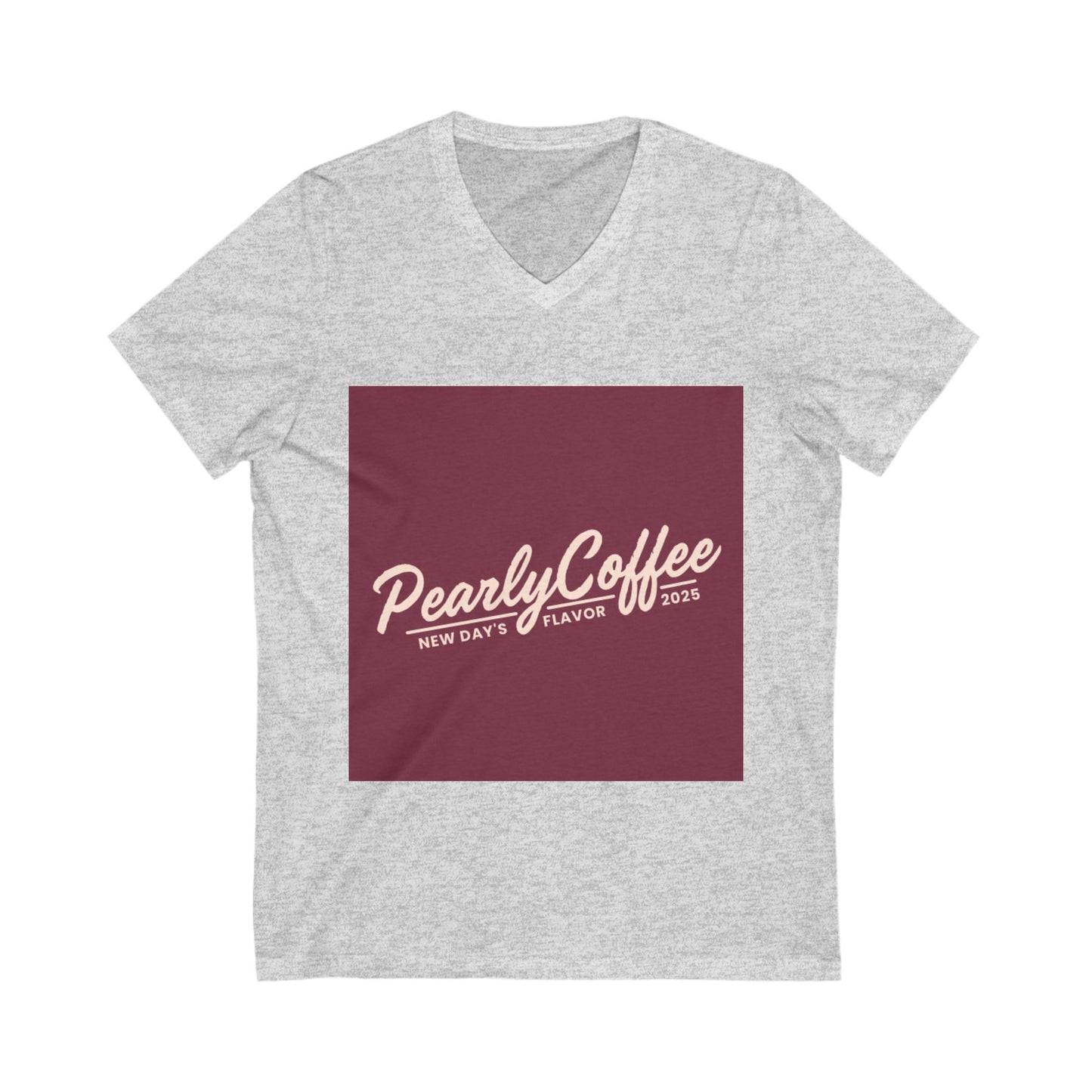 Unisex Jersey Short Sleeve V-Neck Tee